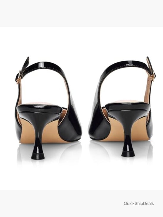 Amazon.com | YODEKS Slingback Pumps Low Heels Kitten Heels  Kitten Heel Slingback Pumps with Adjustable Strap and Pointed Toe